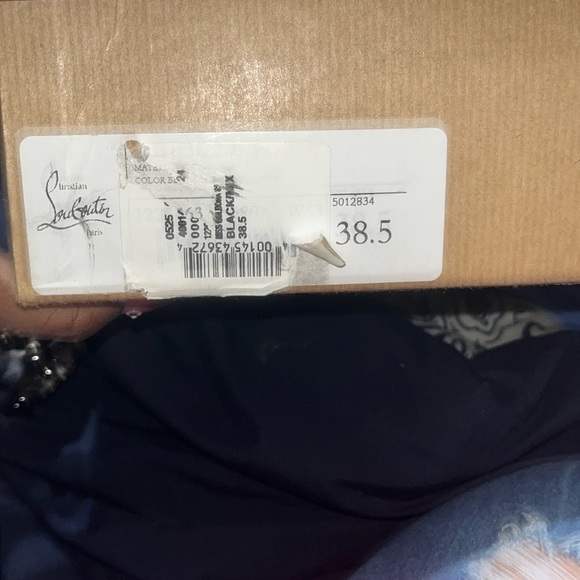 Christian Louboutin Black Heels with Ornate Circular Embellishment worn once. - Picture 4 of 11